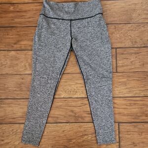 Tek Gear Gray & Black Heather DryTek Athletic Jogger Pants Womens Size Large
